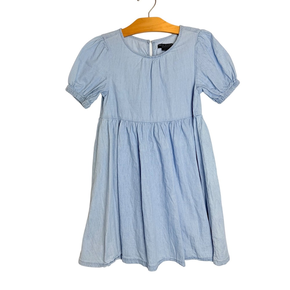 Social Standard by Sanctuary Girls Light Blue Cotton Babydoll Dress Size L 10-12
